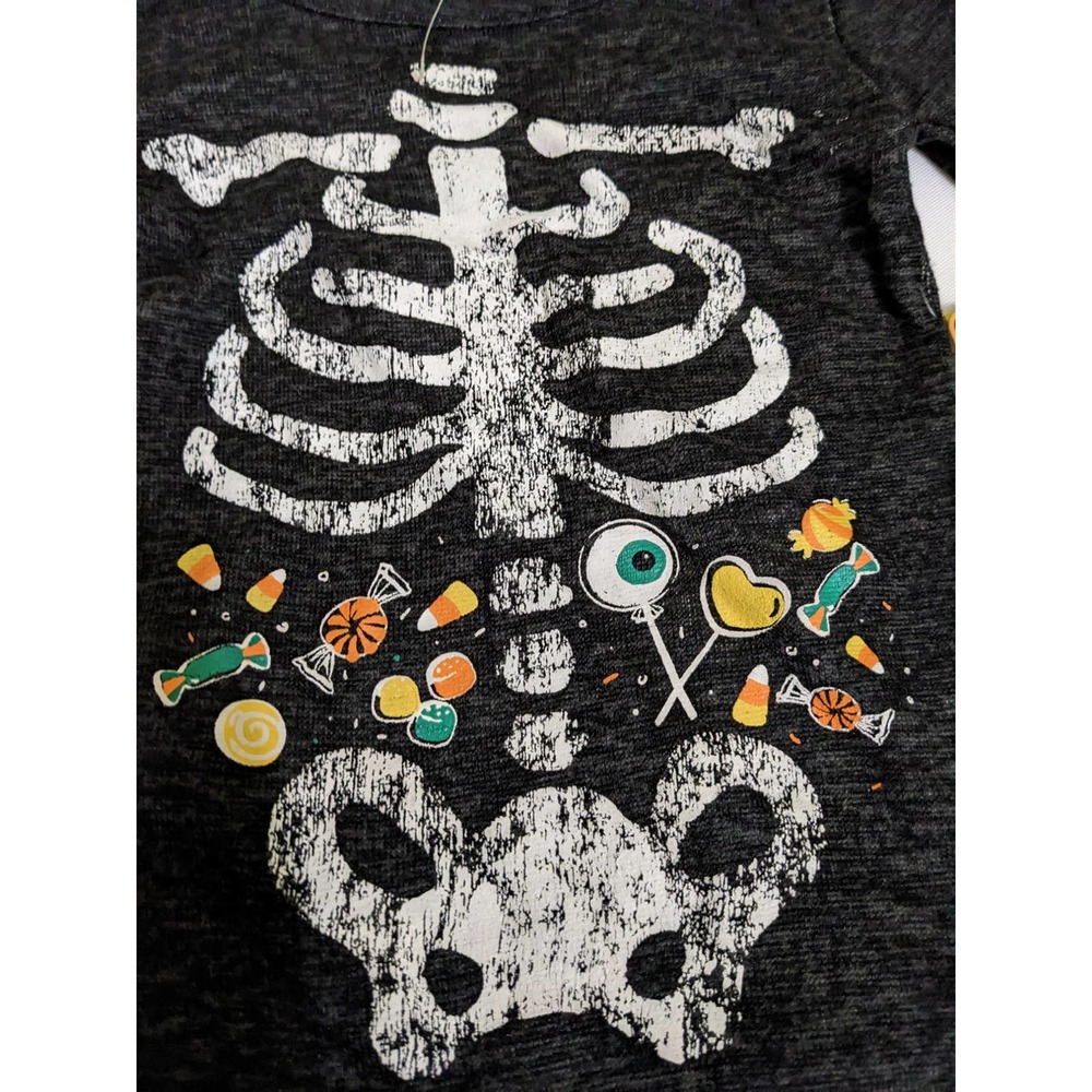 Skeleton Pajama Set 2T Toddler Baby candy skeleton cute New Sleepwear - Picture 2 of 4